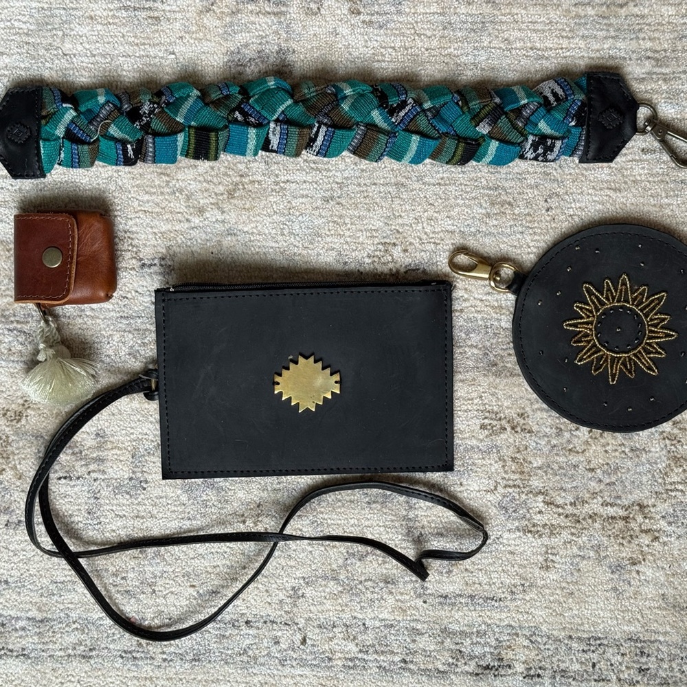 Nena & Co. Black and Teal Key & Card Holder Set
